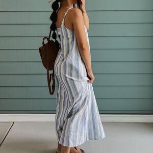 CJLA Summerland Striped Linen Sundress